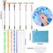 58 PCS Mandala Dotting Tools, Augshy Dot Painting Tools Set Rock Painting Supplies with a Blue Zipper Waterproof Storage Bag for Painting Rocks